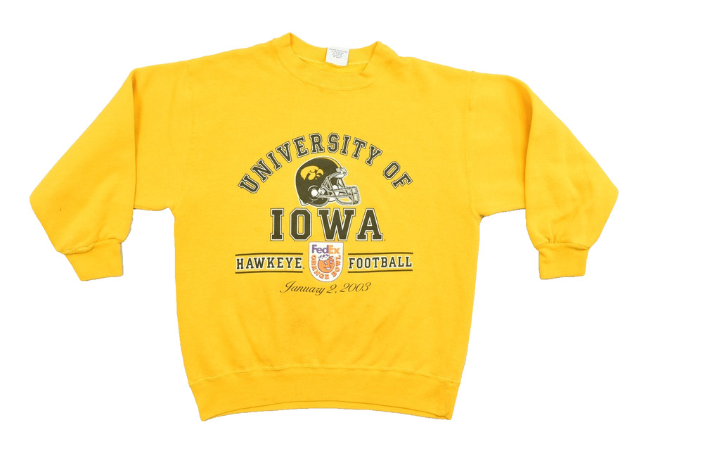 The Cotton Exchange University of Iowa Hawkeye Football Size M Orange Bowl 2003